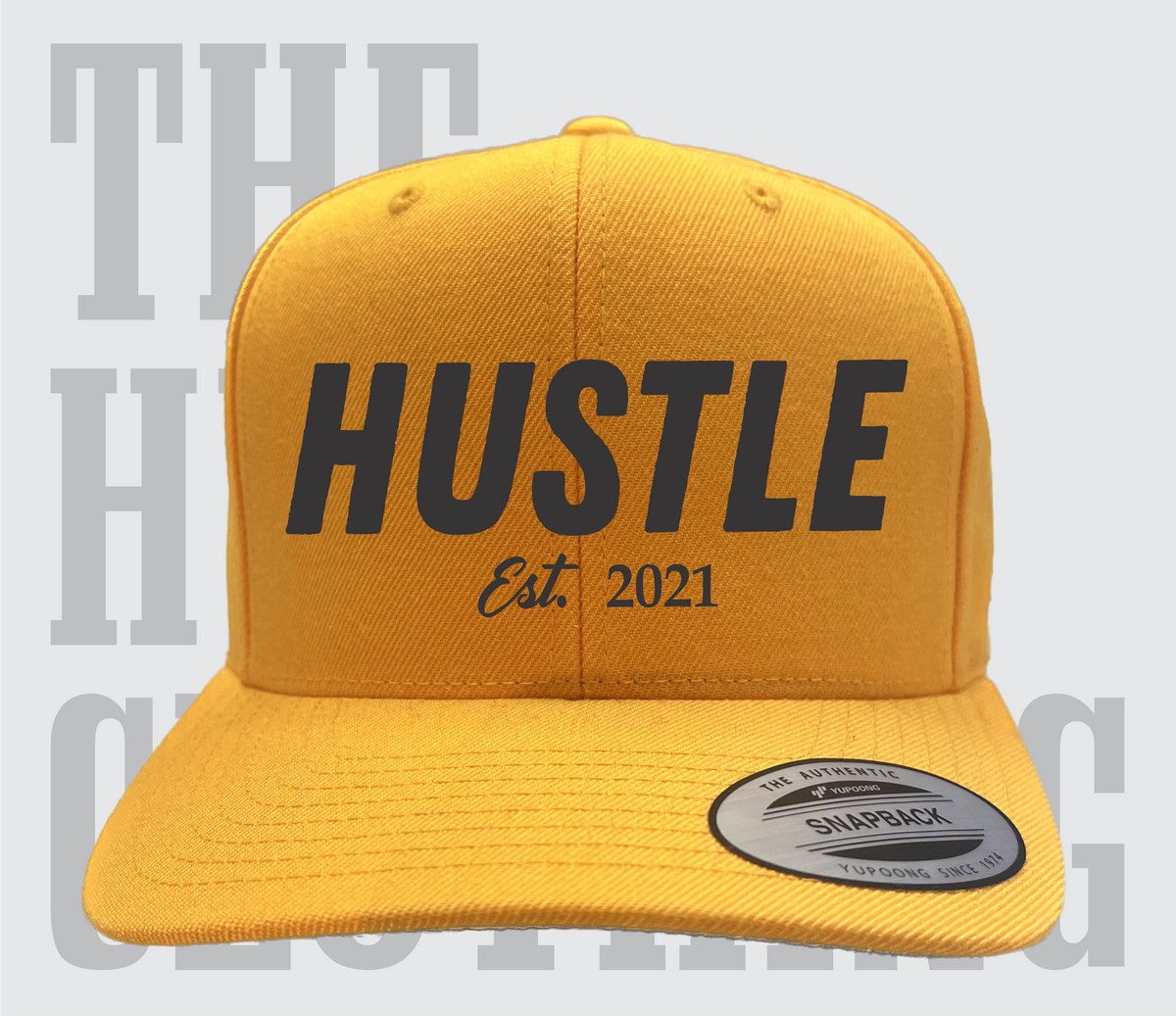 Hustle Est 2021 Gold Cap