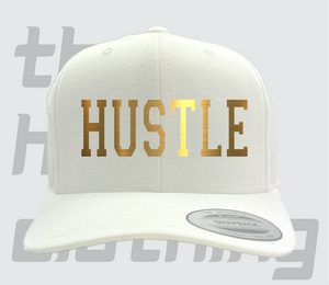 Hustle Gold White Cap