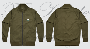 Mens Bomber Khaki Jacket